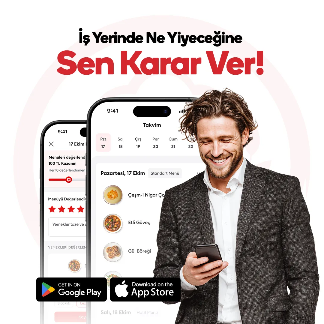İş yerinde ne yiyeceğine sen karar ver