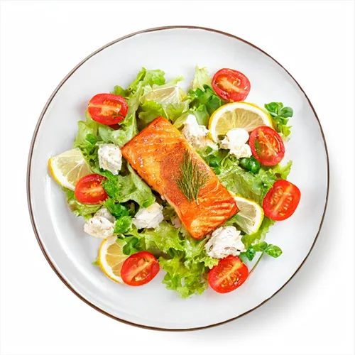 Fırın Somonlu Salata menüsü