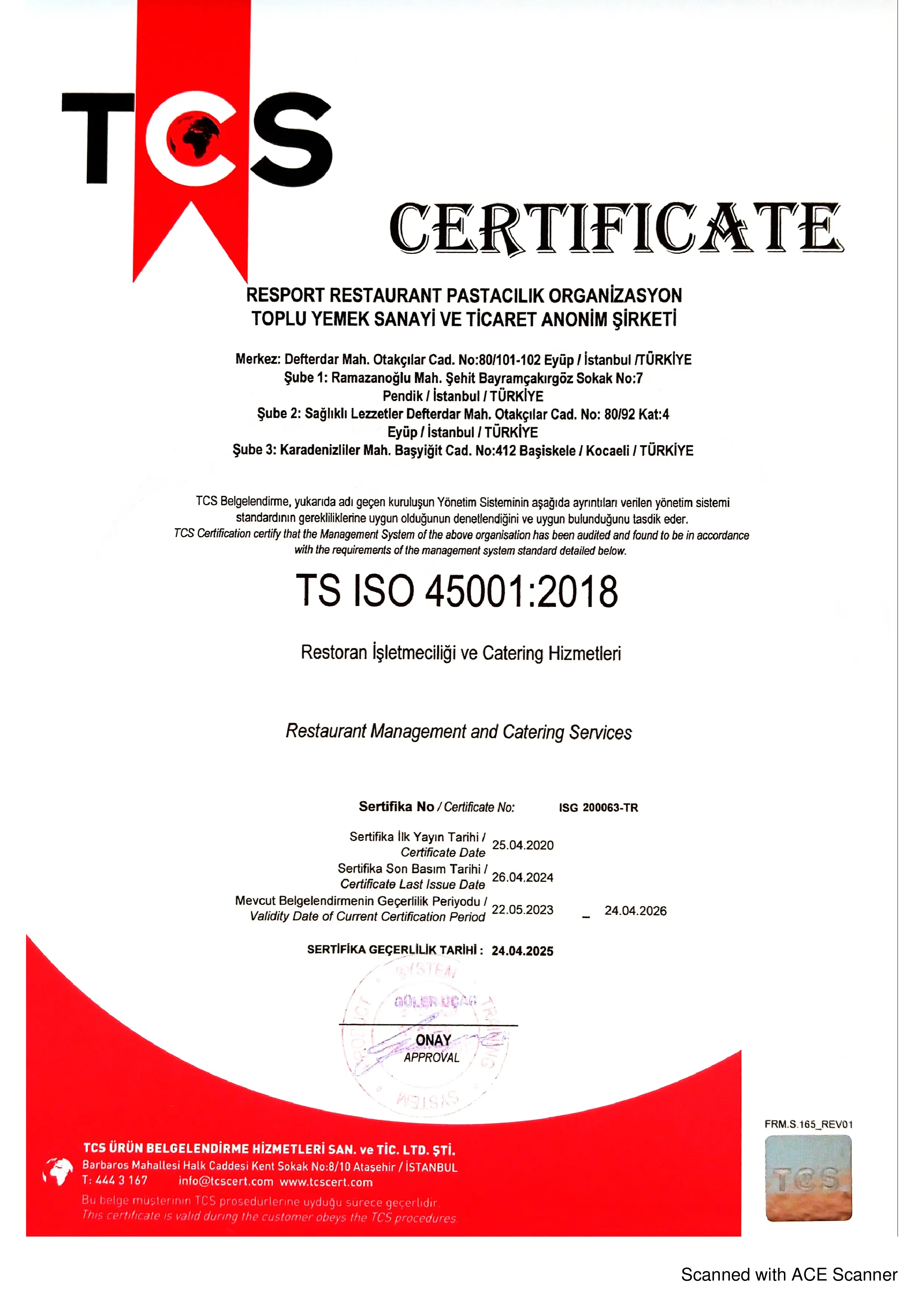 İş Sağlığı Ve Güvenliği Sertifikası